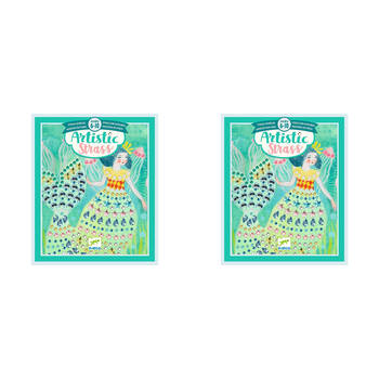 2PK Djeco Watery Waves Artistic Strass Kids DIY Creative Craft Kit 6y+