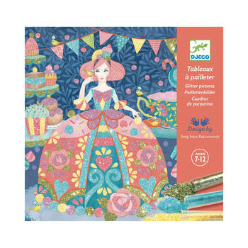 12pc Djeco Daydream Glitter Boards DIY Art Kit Kids 7y+