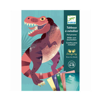 Djeco Jurassic Foil Pictures Kids Creative Art Kit 6y+