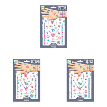 150pc Djeco Jenni's Jewels Temporary/Fake Tattoos Kids 3y+