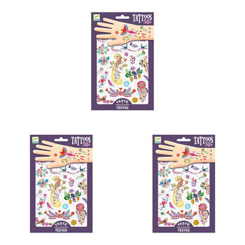150pc Djeco Bright Birds Temporary/Fake Tattoos Kids 3y+