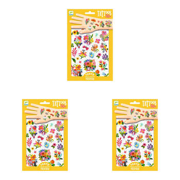150pc Djeco Aqua Flor Temporary/Fake Tattoos Kids 3y+