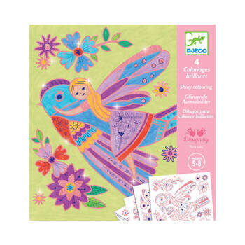 Djeco Small Wings Colouring Kids Activity Cards 5y+