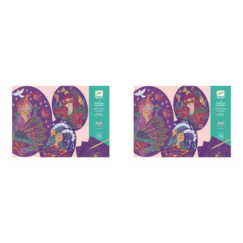 16pc Djeco Nymph Scratch Cards w/ Stylus Activity Kit 7y+