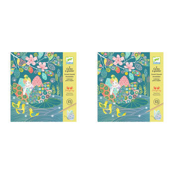 8pc Djeco The Pond Scratch Cards w/ Stylus Activity Kit 7y+