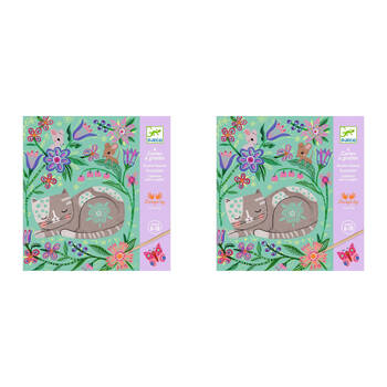 8pc Djeco Encounters Scratch Cards w/ Stylus Activity Kit 6y+