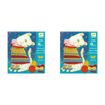 2PK Djeco Woolly Jumper Weaving Kids Crafts/Art Kit Set 8y+