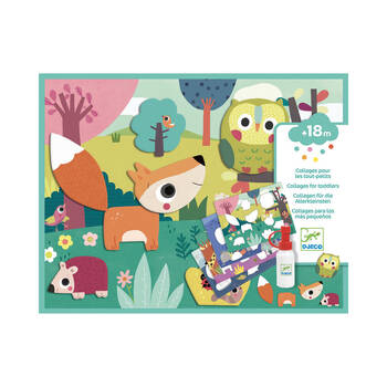 Djeco My First Collage Pre-Cut Cardboard DIY Kit Kids Toy 18m+
