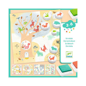 Djeco Out & About Stamps Kids/Children Crafts/Art Set 3y+