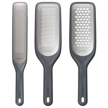 Zyliss Stainless Steel Rasp Coarse Fine Grater Shredder Kitchenware Combo Set