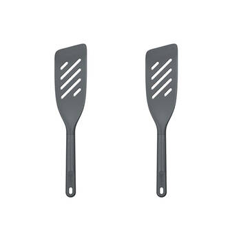 2PK Zyliss Fish Turner Nylon Spatula Flipping Kitchen Utensil 7x33cm Grey