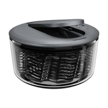 Zyliss Swift Dry Salad Spinner/Strainer Kitchen Gadget/Tool Small Dark Grey