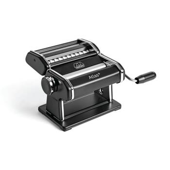Marcato Atlas Plus Pasta Machine W/ 4 Pasta-Shape Settings Black