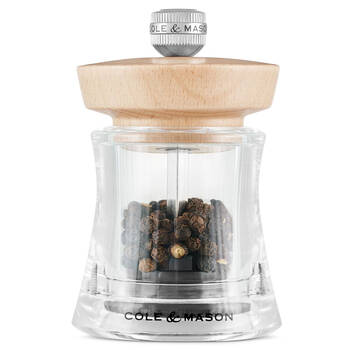 Cole & Mason Holborn Natural Beech Pepper Mill Fine/Coarse Grinder 95mm