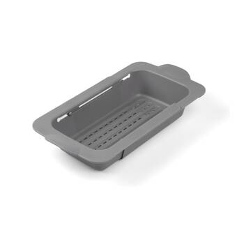 Progressive Expandable Sink Colander Non-Slip Handles Food-Safe Kitchen Tool