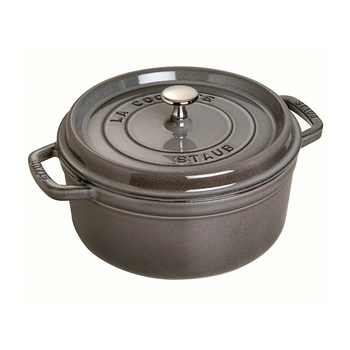 Staub 28cm/6.7L Cast Iron Round Cocotte Pot w/ Lid - Graphite