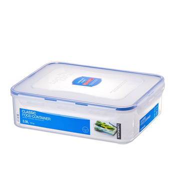 Lock & Lock 3.9L Airtight Classic Rectangle Food Container Short - Clear