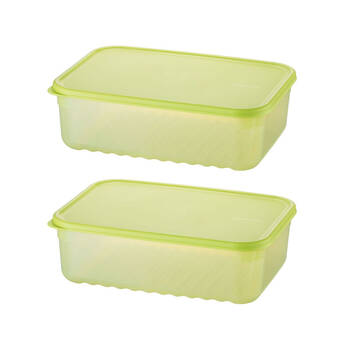 2pc LocknLock Fresh Block 3.2L Food Storage Container Set 29.2x20.6cm Green