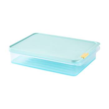 LocknLock Freezer Fit Food Storage Container Microwave Safe 2.2L Blue Lid