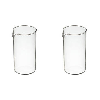 2x La Cafetiere 3-Cup Replacement 350ml Glass Jug For French Press - Clear