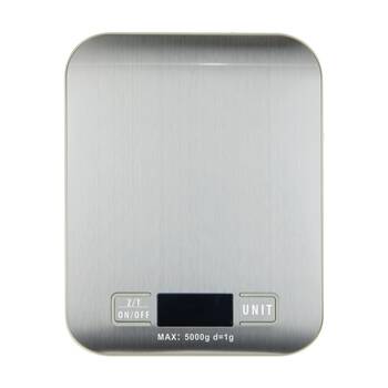 Cuisena Slime Line Digital Kitchen Food Scale Stainless Steel 5kg Capacity