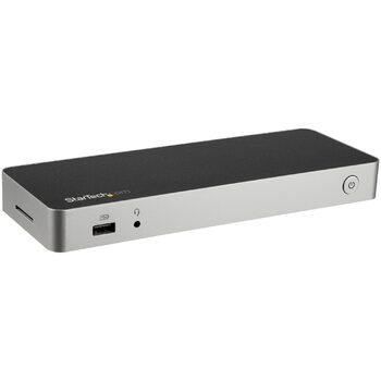 Star Tech Dual Monitor USB C Dock - Dual 4K DP / HDMI - 60W PD - SD