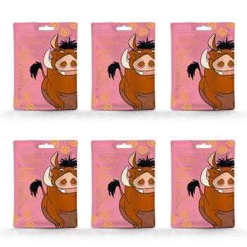 6PK Disney Lion King Pumba Scented Skincare Sheet Face Mask 25ml Watermelon
