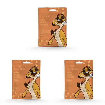 3PK Disney Lion King Timon Cosmetic Scented Skincare Sheet Face Mask 25ml Peach