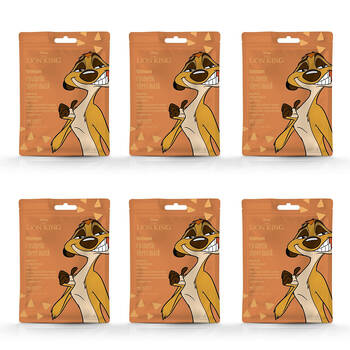 6PK Disney Lion King Timon Cosmetic Scented Skincare Sheet Face Mask 25ml Peach
