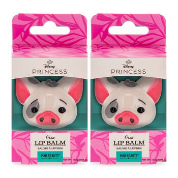 2PK Disney Moana Pua Shaped Scented Moisturising Lip Balm Tropical Coconut
