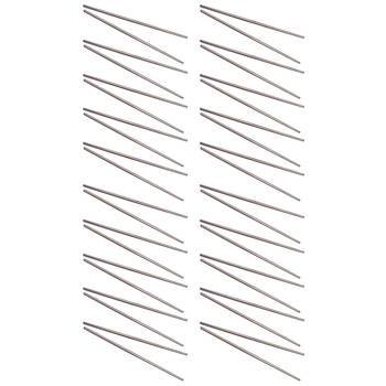 20PK D.Line Stainless Steel Chopstick Food Noodles Utensil - Silver