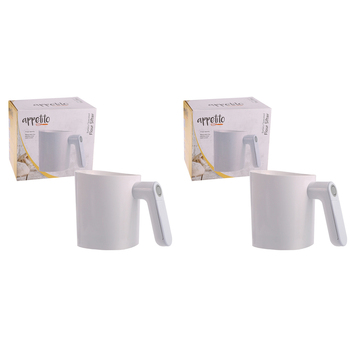 2PK Appetito 4-Cup Flour Sifter Home/Kitchen Tool White