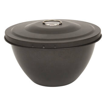 Daily Bake Non-Stick Pudding Steamer w/ Lid Bakeware 2L - Black