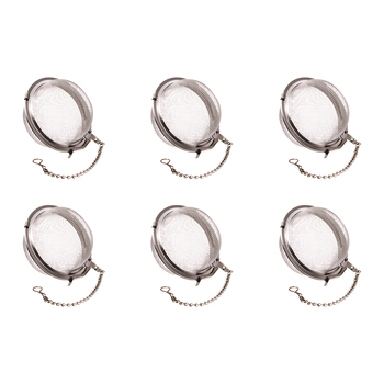 6PK Teaology Stainless Steel Mesh Tea Ball 5cm - Silver