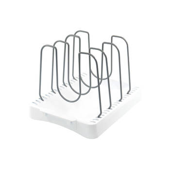 Grand Fusion Cookware Organiser 4-Adjustable Dividers Rack/Stand 26x20cm