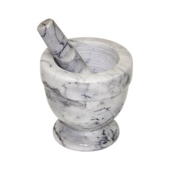 2pc Integra Kitchen Marble Mortar & Pestle Set 12cm - Grey