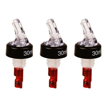 3PK Bartender Spirit Pourer Bottle Spout Dispenser 30ml