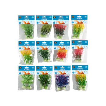 12PK Dudley's World Of Pets Aquarium Plants 15cm Assorted