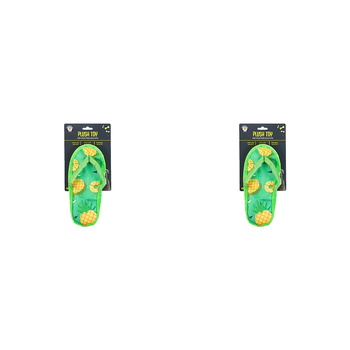 2PK Dudley's World Of Pets Plush Flip Flop Toy Assorted