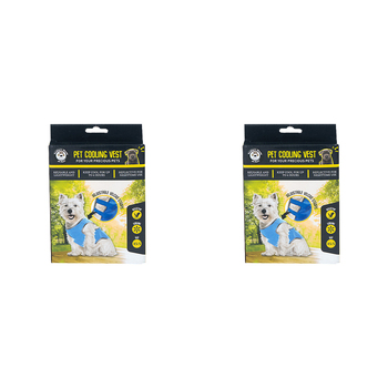2PK Dudley's World Of Pets Pet Cooling Vest- Extra-Small/Small