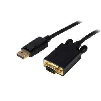 Star Tech 6ft DisplayPort to VGA Adapter - DP to VGA - Black