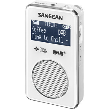 White Dab+ Fm-Rds Pocket Radio Sangean