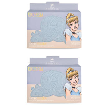 2PK Disney Pure Princess Scented Bath Fizzer Cinderella 130g Cedarwood & Lime