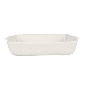 NF Living Rectangular Bake Dish 39x27x8 Durable Ceramic Baking Bakeware White