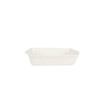 NF Living Rectangular Bake Dish 24x15x5 Durable Ceramic Baking Bakeware White