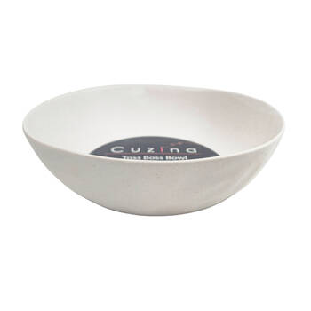 NF Living Salad Bowl 27x27x8 Ceramic Durable Stoneware Serveware White