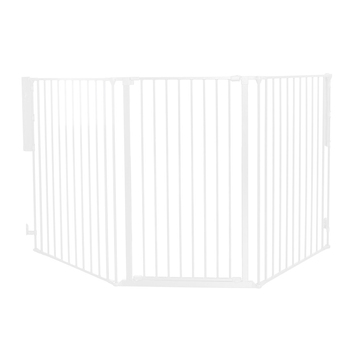 DogSpace Rocky Large Extra Tall Safety Gate Adjustable 104.5x221cm Dog/Pet WHT