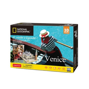 107pc National Geographic Venice -  St. Mark‘s Square 3D Puzzle 8+