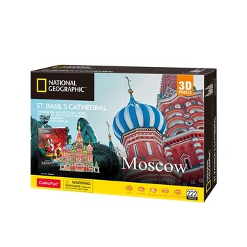 222pc National Geographic Moscow - St. Basil's Cathedral 3D Puzzle 8+