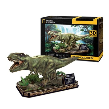 52pc National Geographic Tyrannosaurus Rex 3D Puzzle 8+
